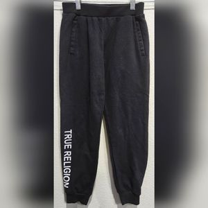 True Religion black sweat pants kid's size 7